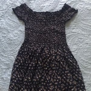 Brandy Melville blue navy off the shoulder dress